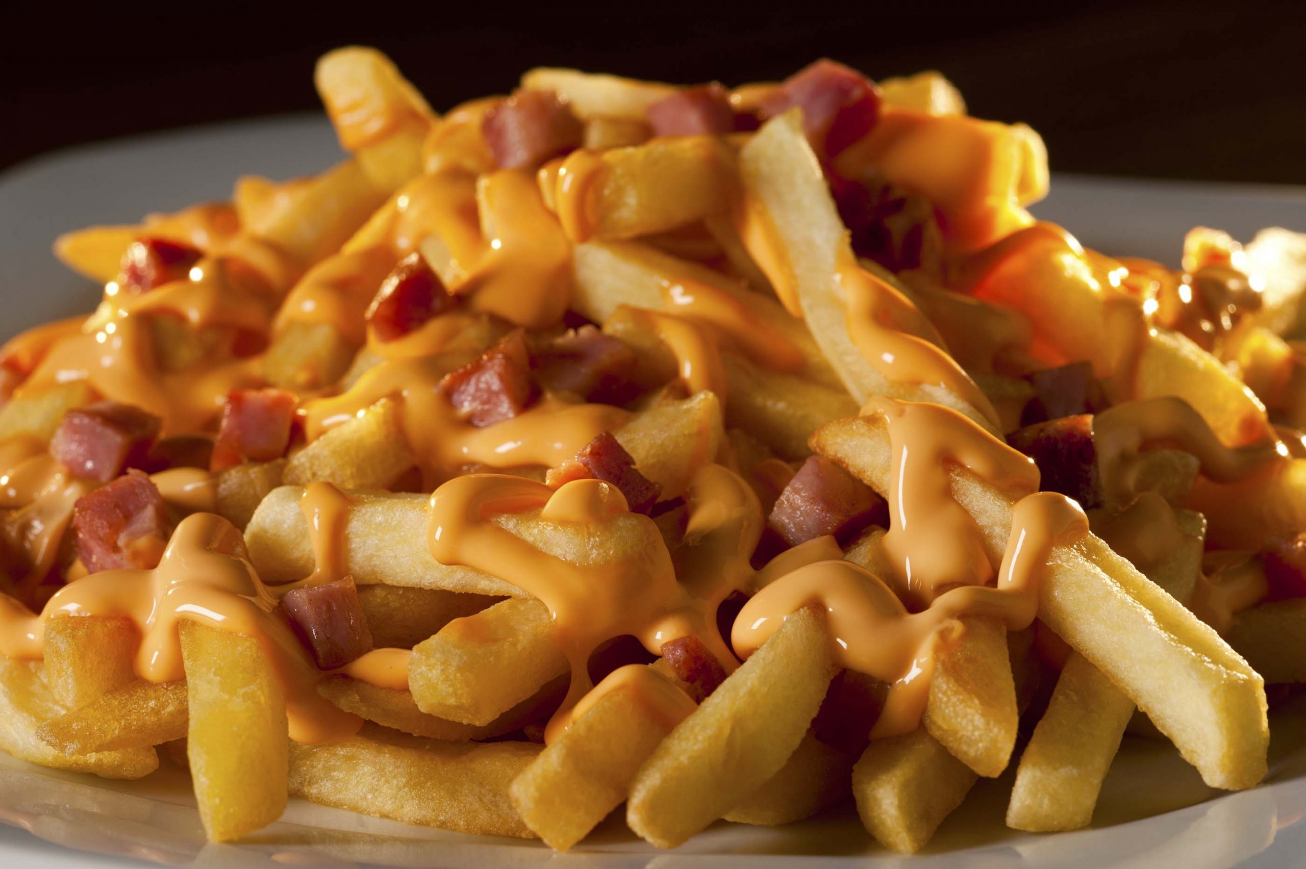 Batata frita especial com cheddar e bacon