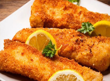 File de tilápia empanado